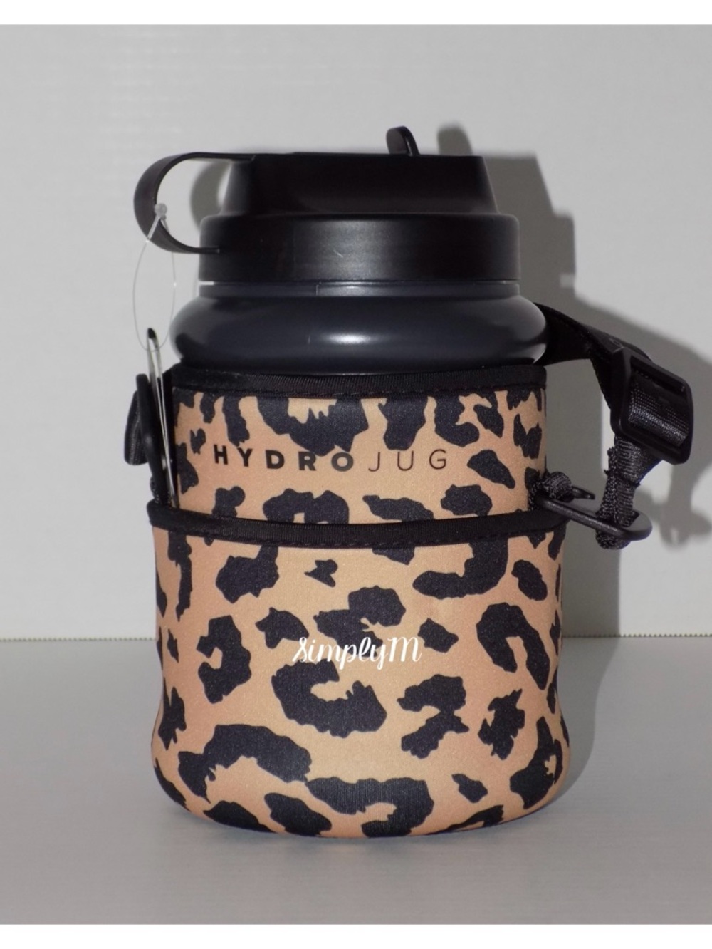 HydroJug Mini Gallon With Pink Ruby Sparkle & Leopard Sleeve Set - Picture 4 of 6